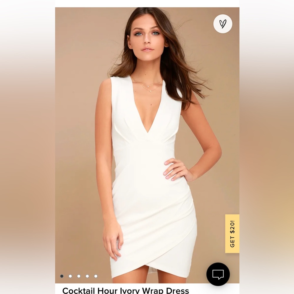 Lulus white bodycon dress